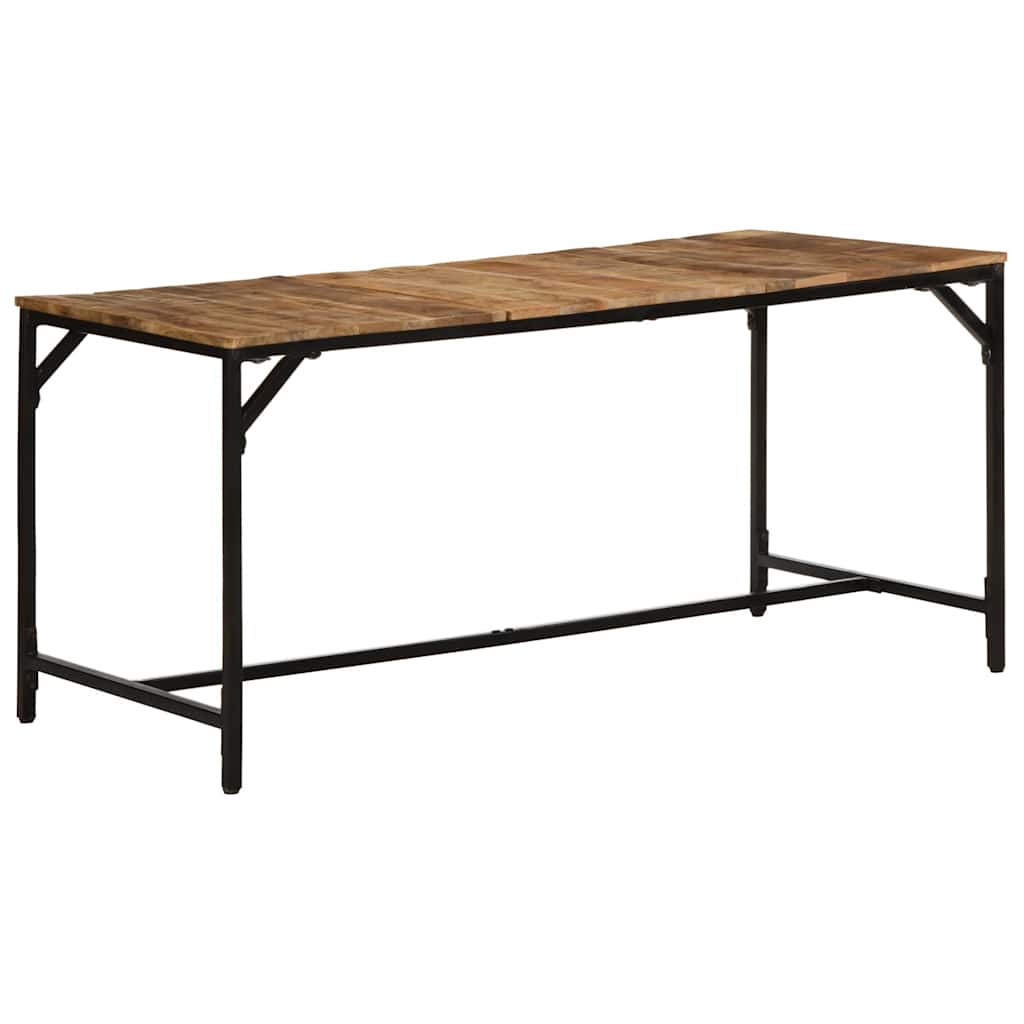 Esstisch 160x80x75 cm Raues Massivholz Mango