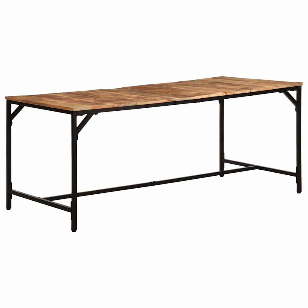 Esstisch 180x90x75 cm Raues Massivholz Mango