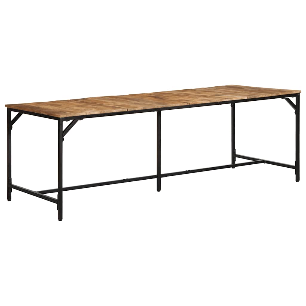 Esstisch 220x90x75 cm Raues Massivholz Mango