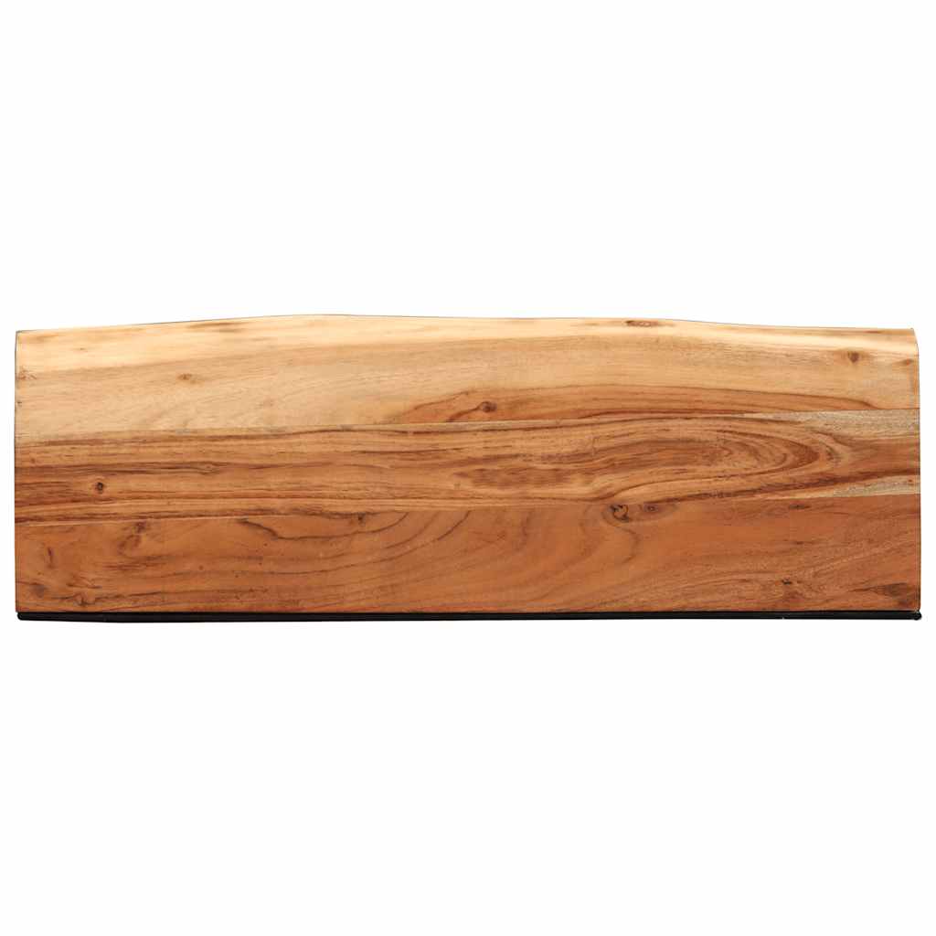 Wandregale 2 Stk. 60x20x3,5 cm Massivholz Akazie