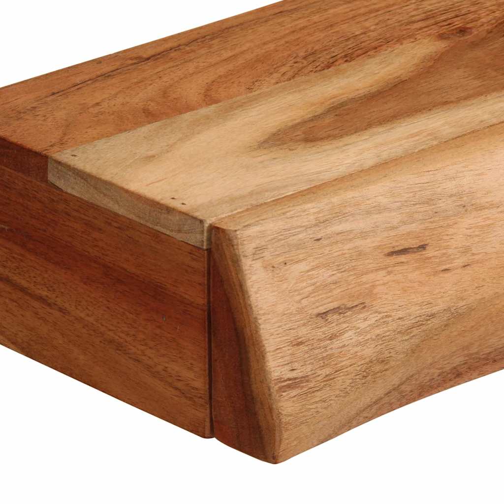 Wandregale 2 Stk. 60x17x8 cm Massivholz Akazie