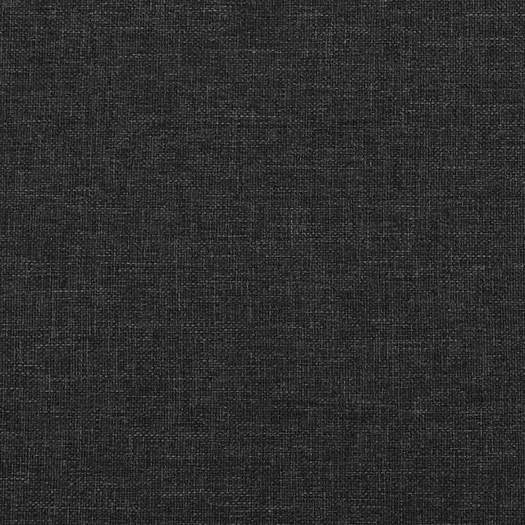 Schlafsofa 2-Sitzer Schwarz Stoff