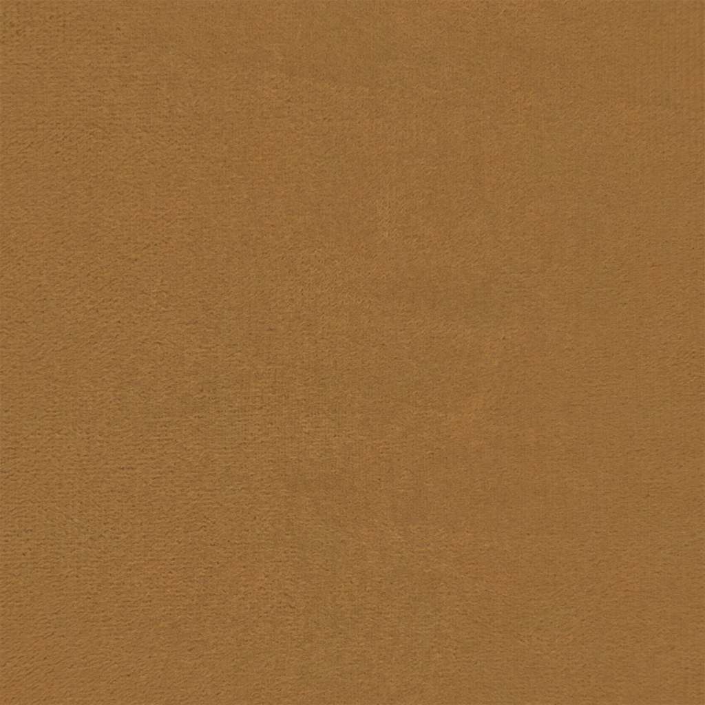 Schlafsofa 2-Sitzer Braun Samt