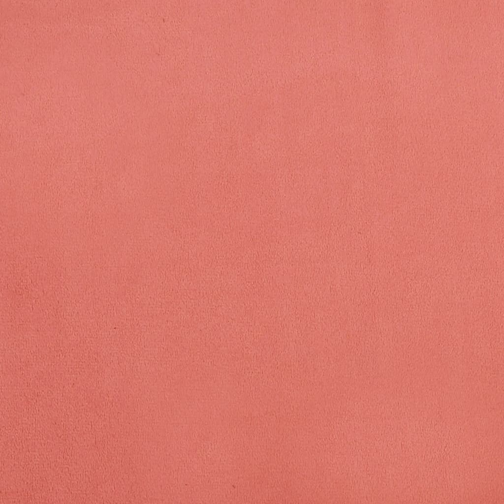 Schlafsofa 2-Sitzer mit 2 Kissen Rosa Samt