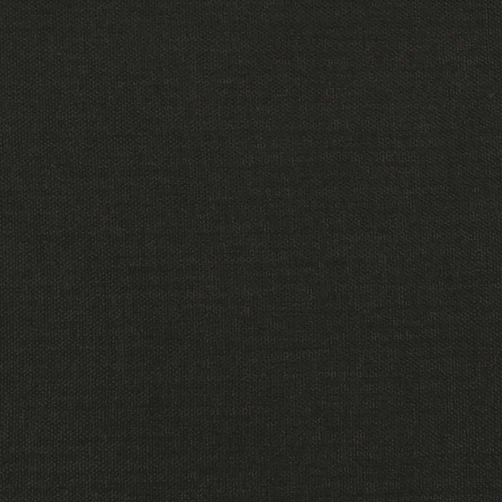 Schlafsofa 2-Sitzer mit 2 Kissen Schwarz Stoff