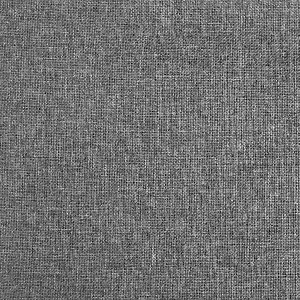 Schlafsofa 2-Sitzer mit 2 Kissen Hellgrau Stoff