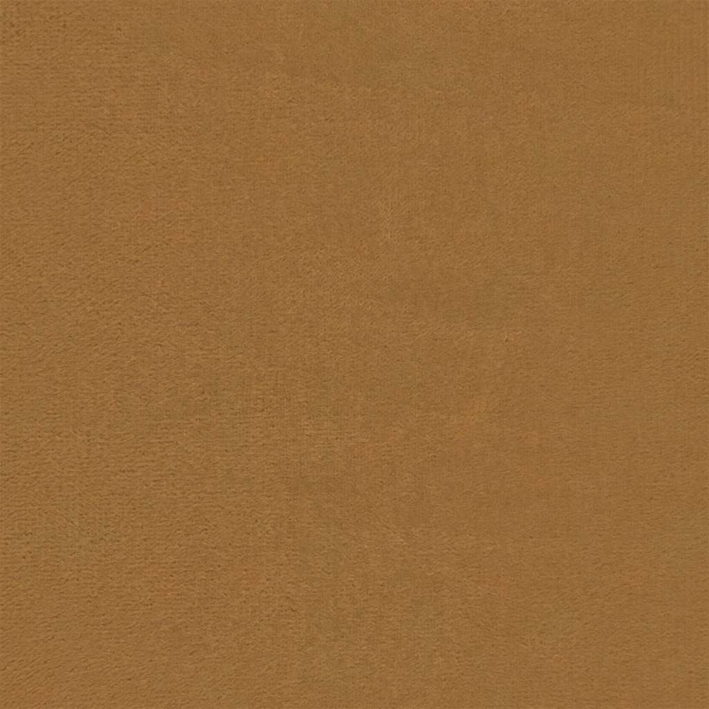 Schlafsofa 2-Sitzer Braun Samt