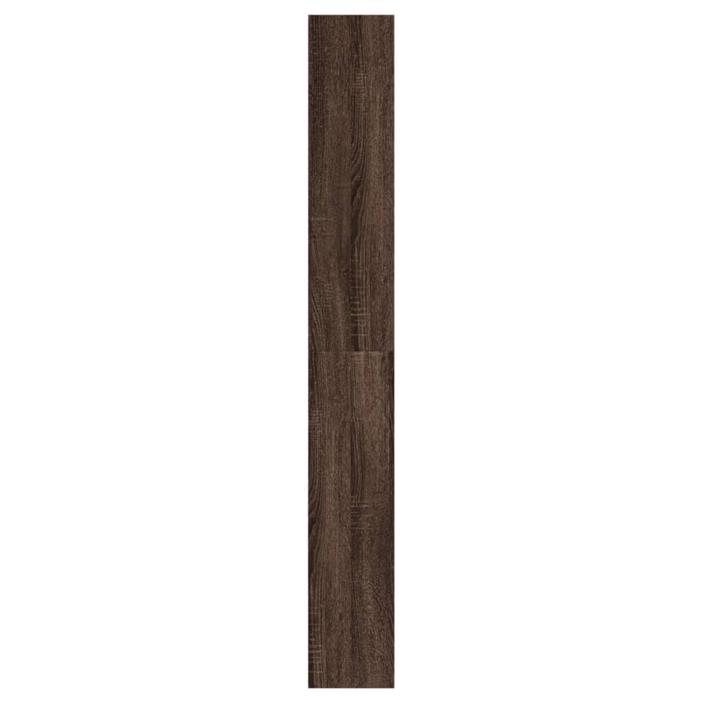 Schuhschrank Braun Eichen-Optik 60x21x163,5 cm Holzwerkstoff