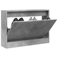 Schuhschrank Betongrau 80x21x57 cm Holzwerkstoff