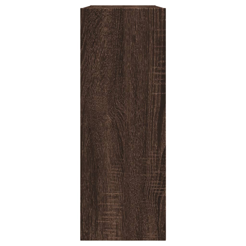 Schuhschrank Braun Eichen-Optik 80x21x57 cm Holzwerkstoff