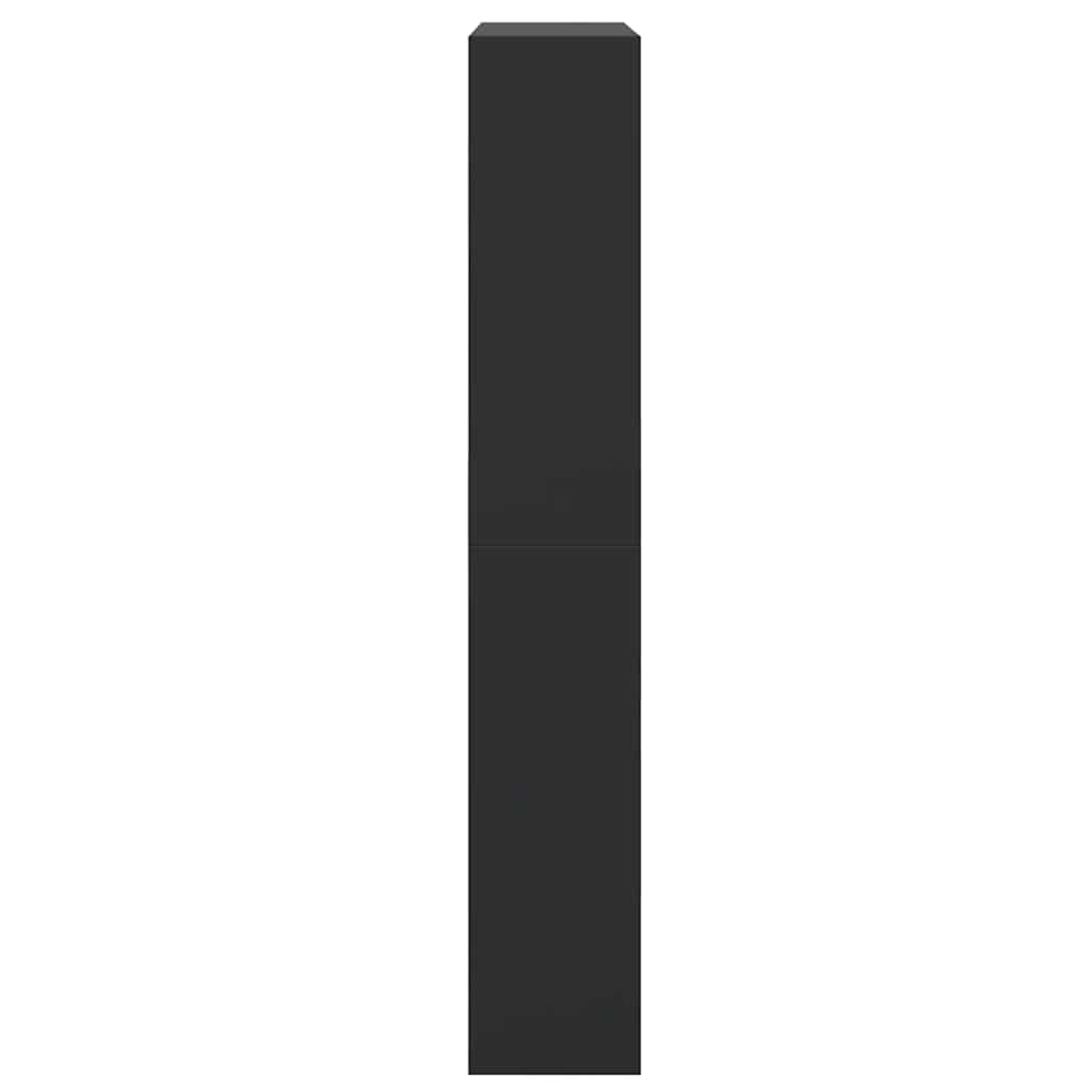 Schuhschrank Schwarz 80x21x125,5 cm Holzwerkstoff