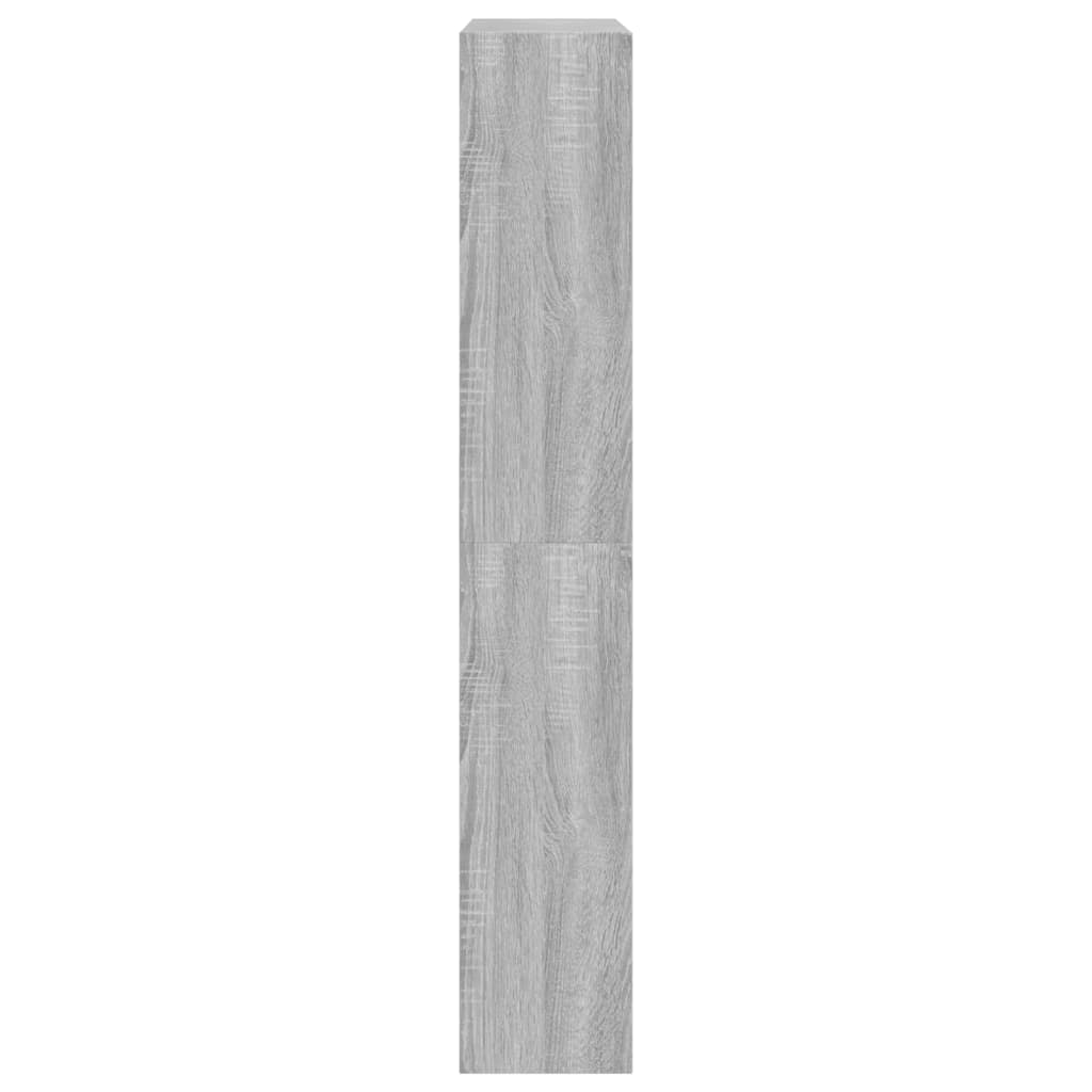 Schuhschrank Grau Sonoma 80x21x125,5 cm Holzwerkstoff