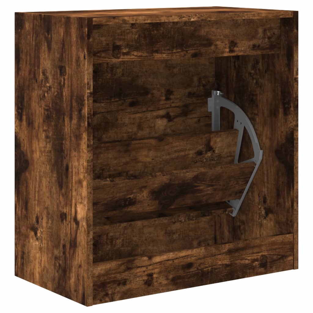 Schuhschrank Räuchereiche 60x34x63,5 cm Holzwerkstoff