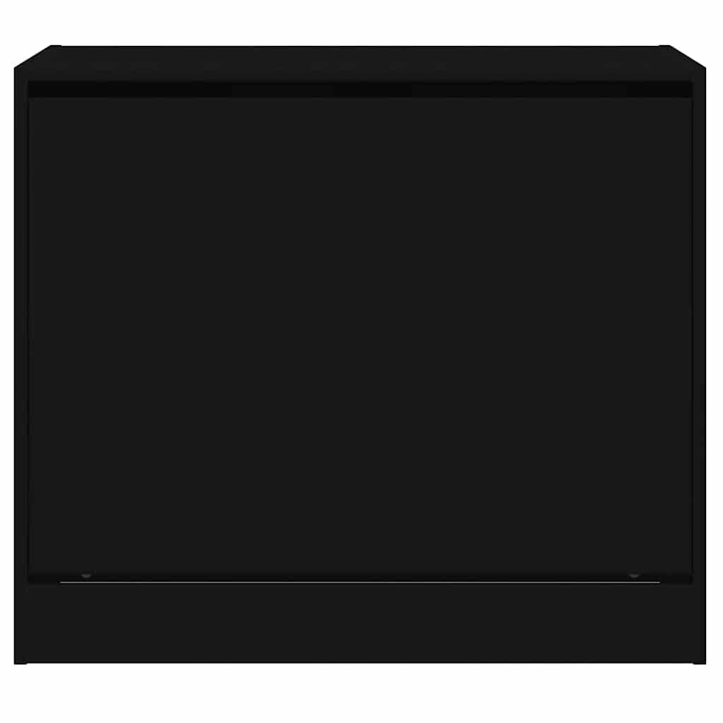 Schuhschrank Schwarz 80x42x69 cm Holzwerkstoff