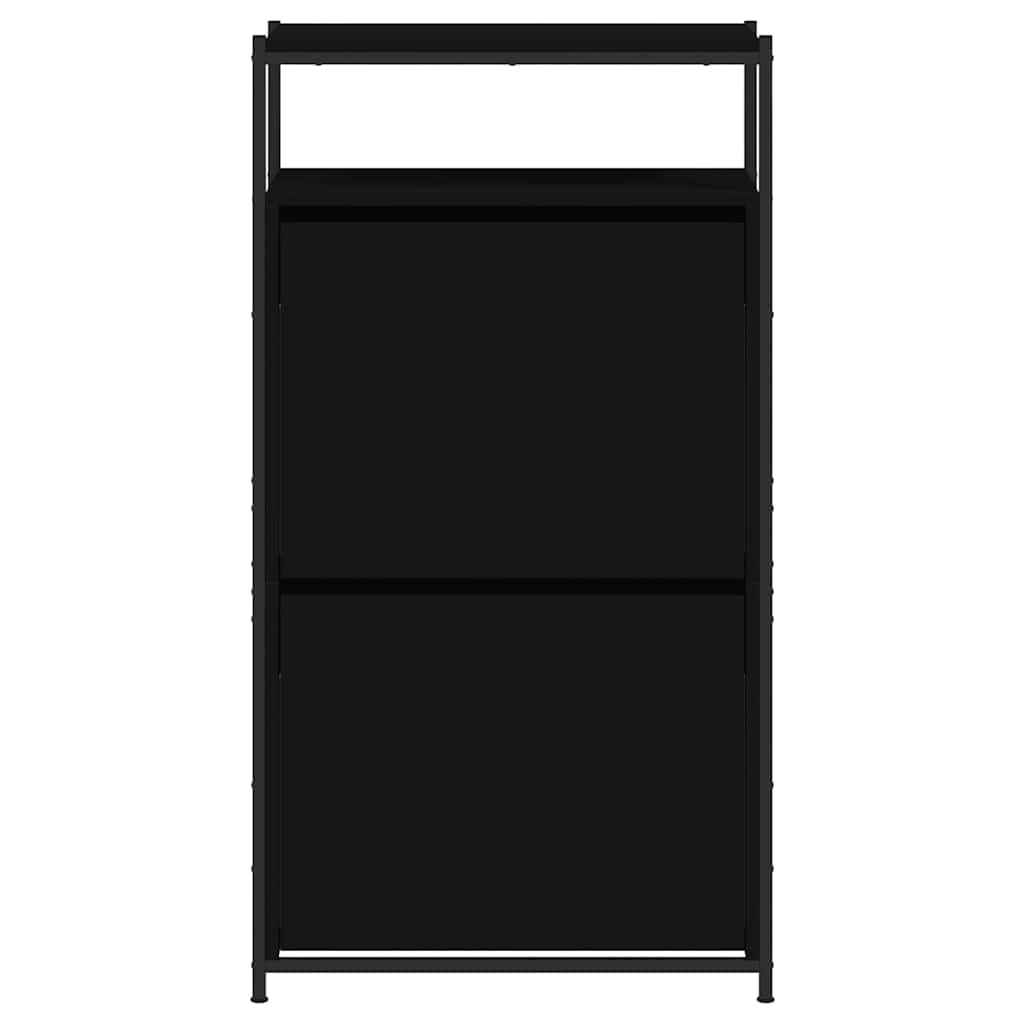Schuhschrank Schwarz 60x34x112 cm Holzwerkstoff
