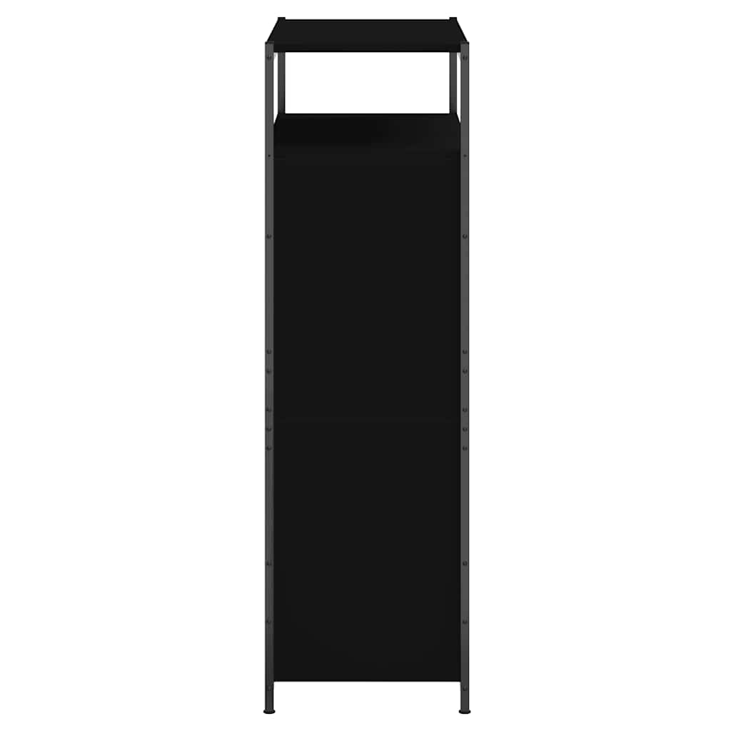 Schuhschrank Schwarz 75x34x112 cm Holzwerkstoff