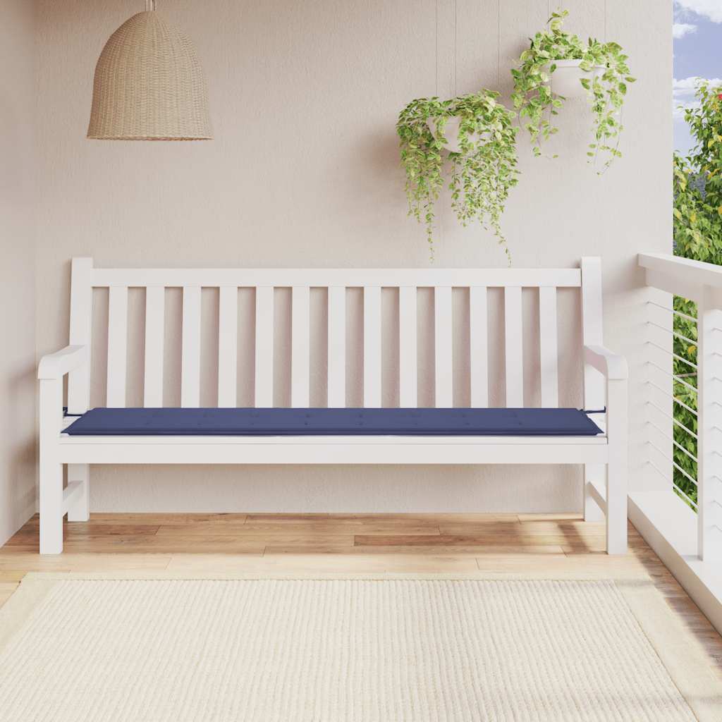 Gartenbank-Auflage Marineblau 200x50x4 cm Oxford-Gewebe