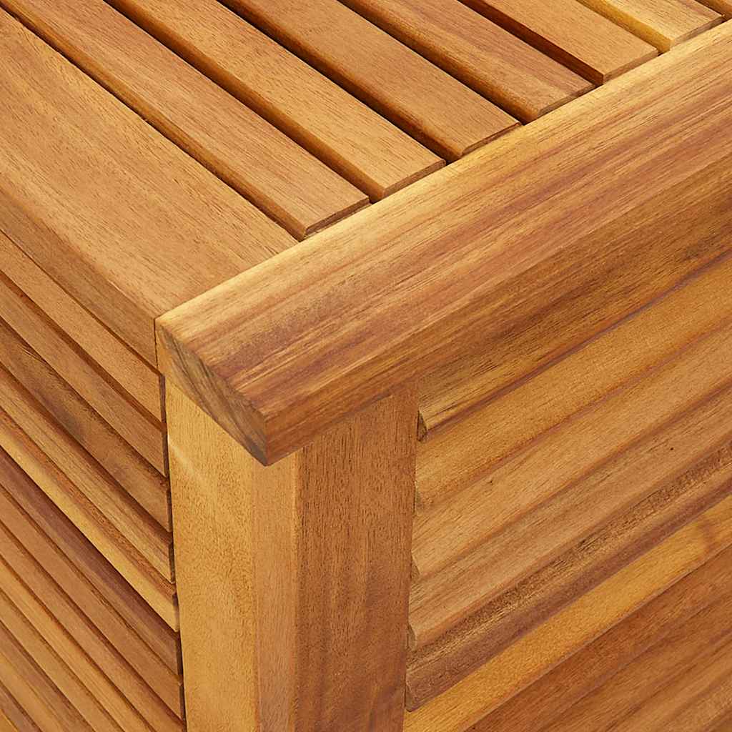 Gartenbox mit Lüftungsschlitzen 113x50x56 cm Massivholz Akazie