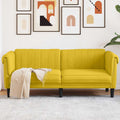 Sofa 2-Sitzer Gelb Samt