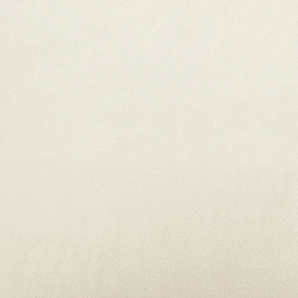 Sofa 3-Sitzer Creme Samt
