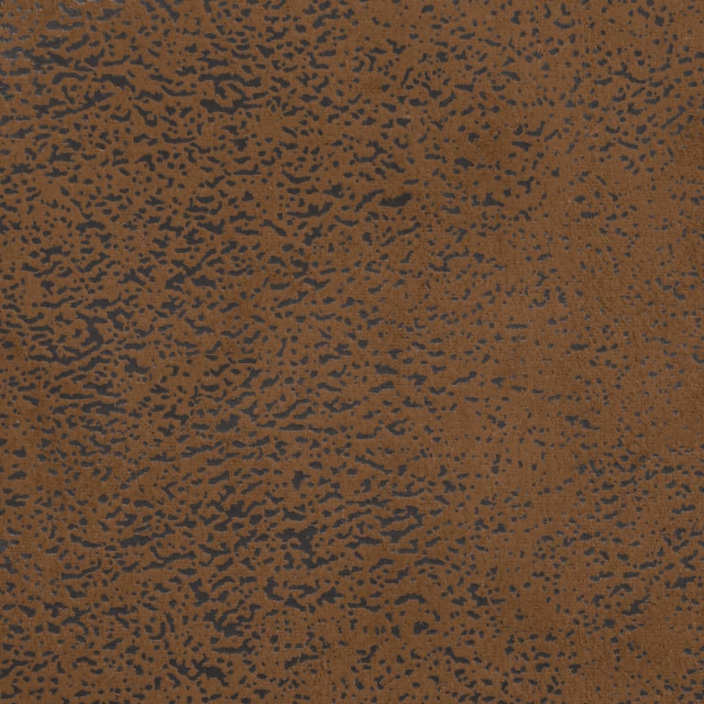 Chesterfield-Sessel Braun Kunstleder in Wildleder-Optik