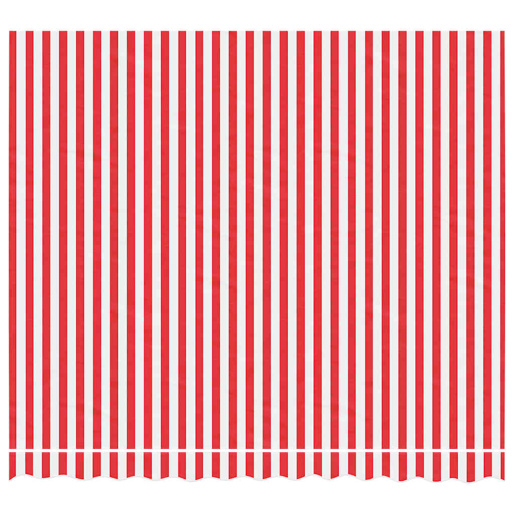 Markisenbespannung Rot und Weiß Gestreift 3x2,5 m