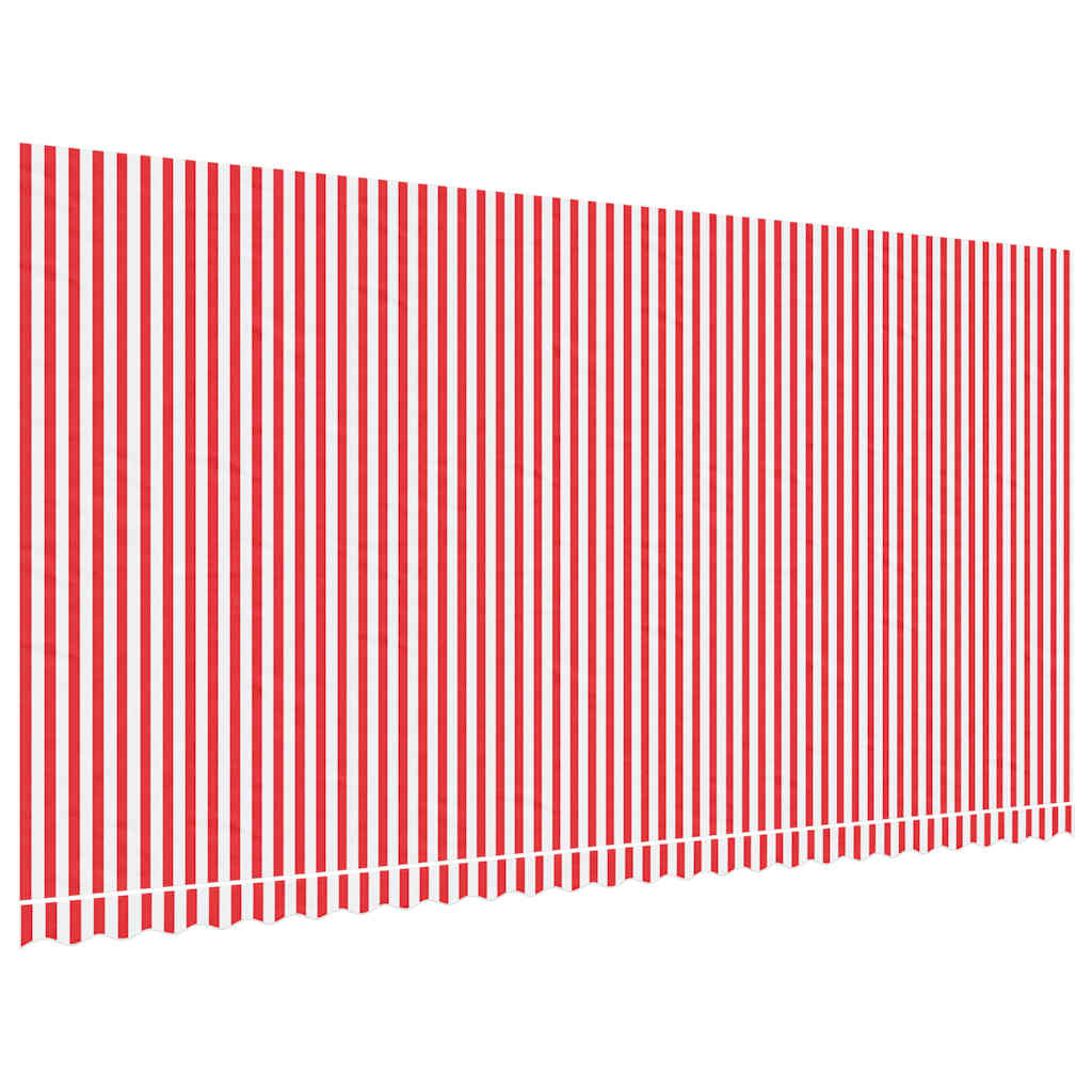 Markisenbespannung Rot und Weiß Gestreift 6x3 m