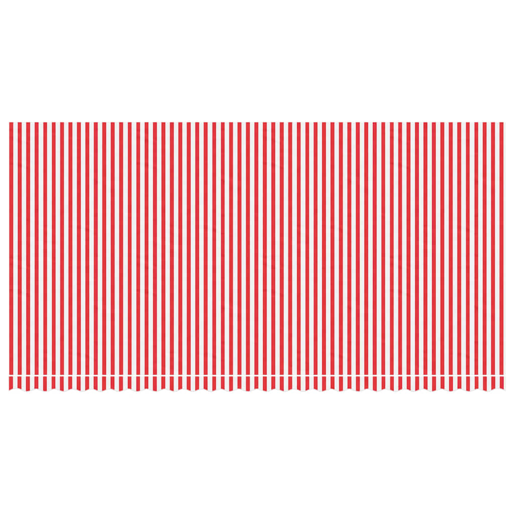 Markisenbespannung Rot und Weiß Gestreift 6x3 m