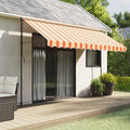 Markisenvolant Gelb und Orange Gestreift 4 m