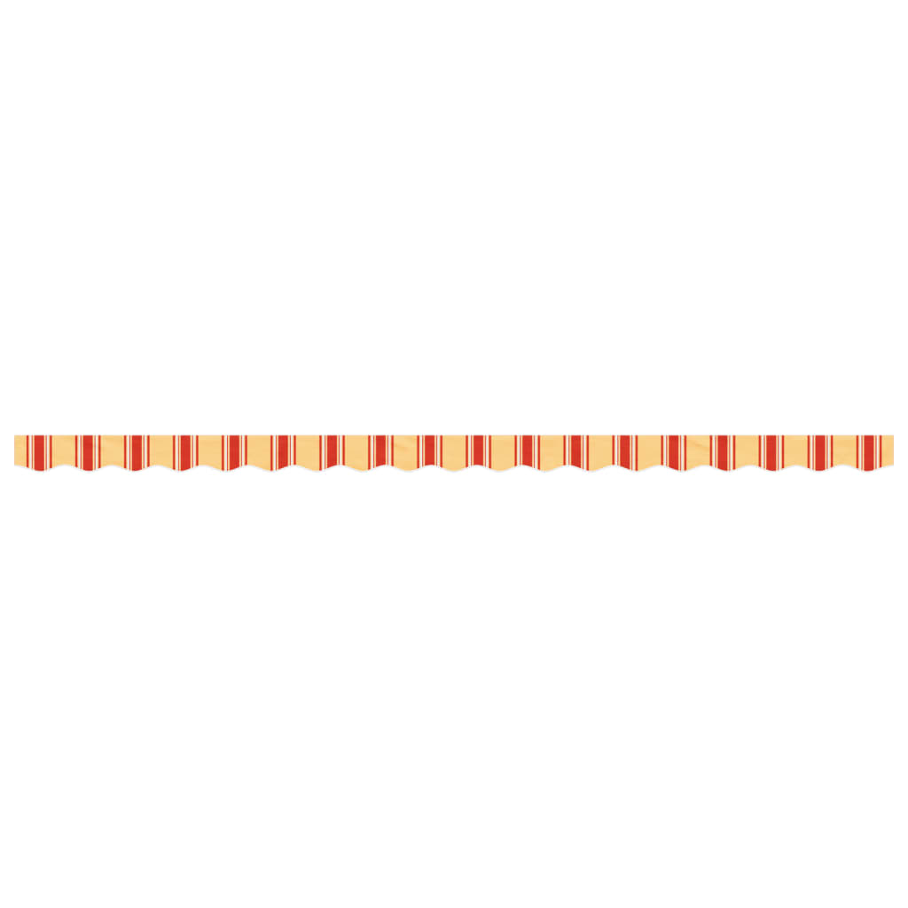 Markisenvolant Gelb und Orange Gestreift 4,5 m