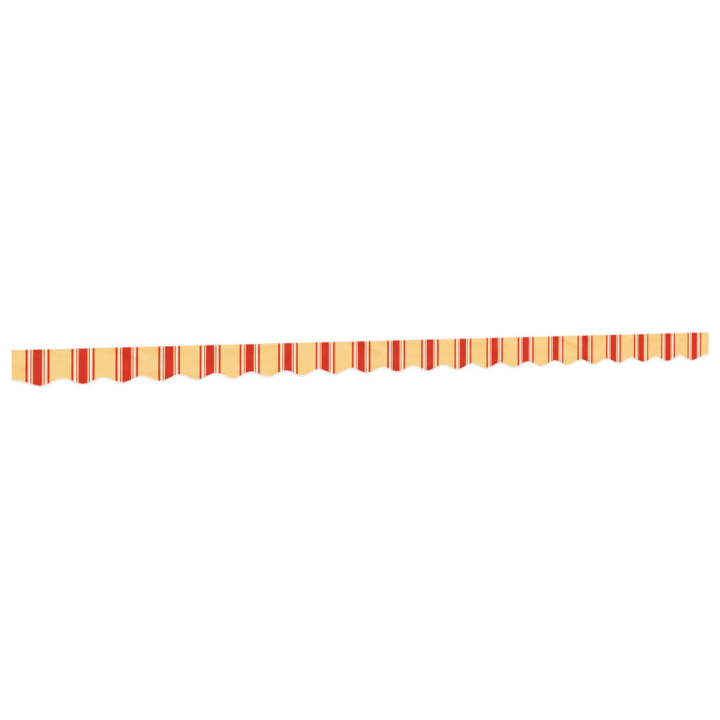 Markisenvolant Gelb und Orange Gestreift 5 m