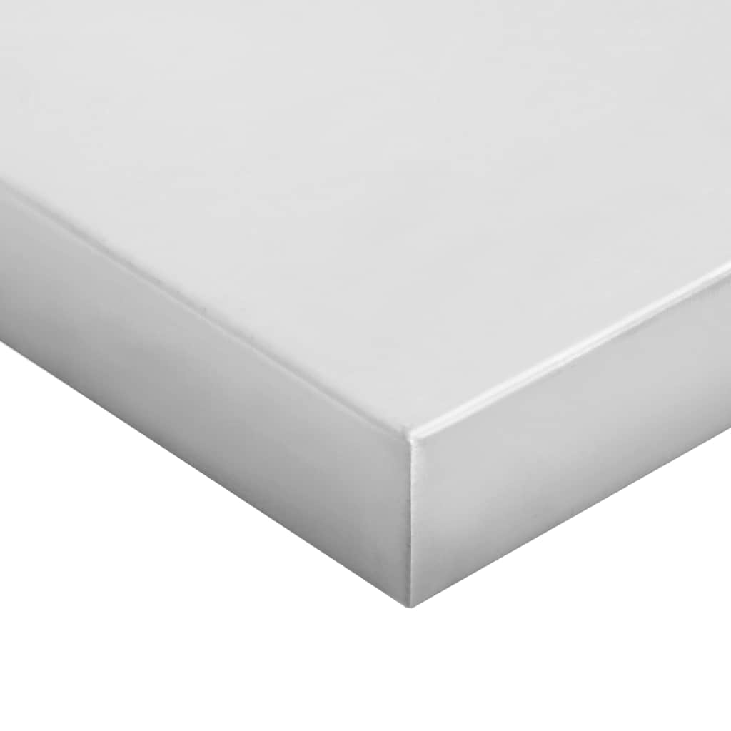 Wandregale 2 Stk. 100x30 cm Silbern Edelstahl