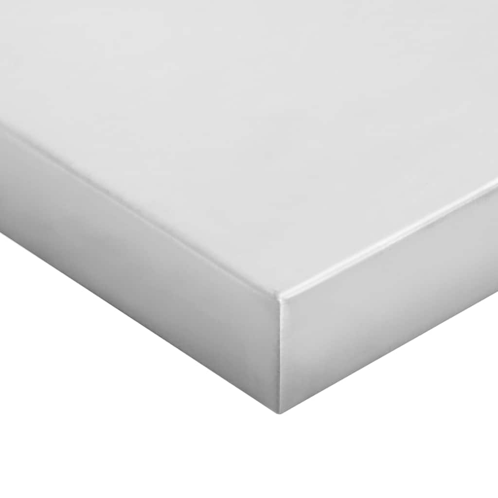 Wandregale 2 Stk. 100x23,5 cm Silbern Edelstahl
