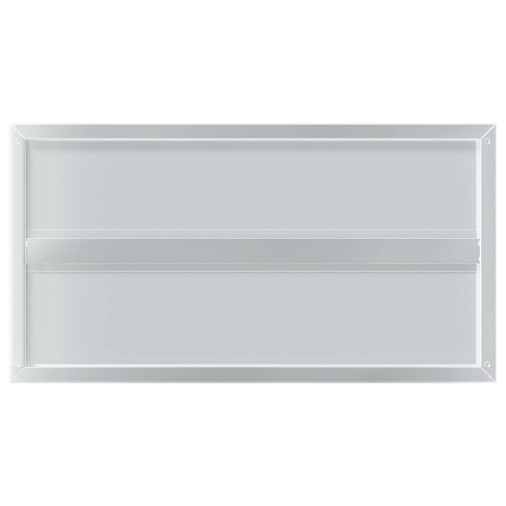 Wandregale 2 Stk. 75x40 cm Silbern Edelstahl