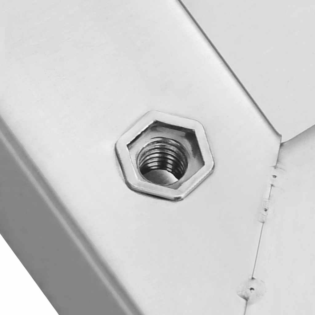 Wandregale 2 Stk. 75x23,5 cm Silbern Edelstahl