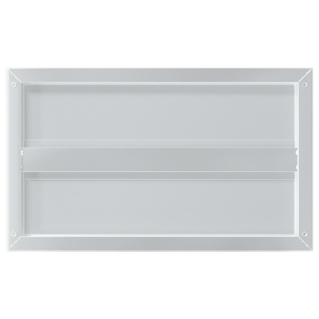 Wandregale 2 Stk. 50x30 cm Silbern Edelstahl