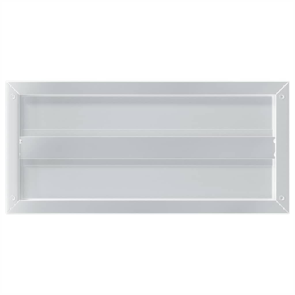 Wandregale 2 Stk. 50x23,5 cm Silbern Edelstahl
