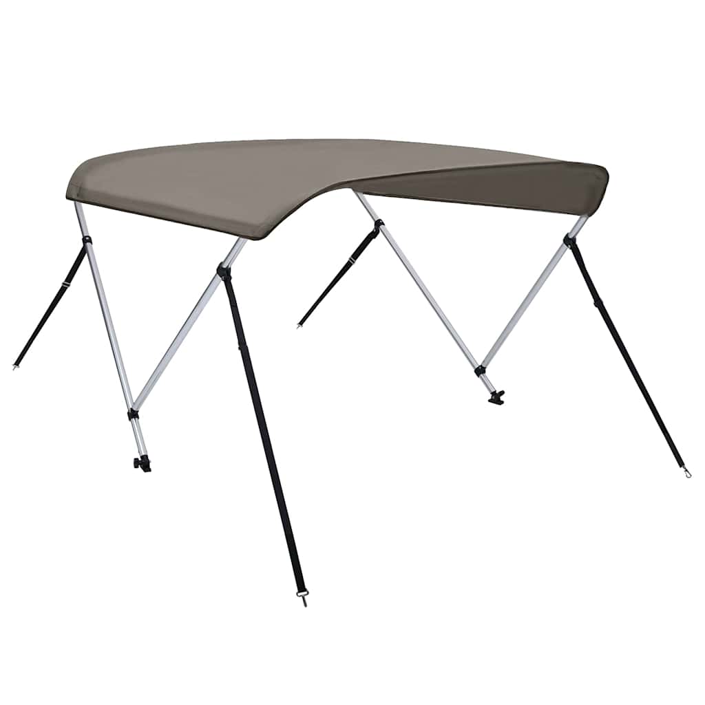 2-Bow Bimini Top Grau 150x120x110 cm