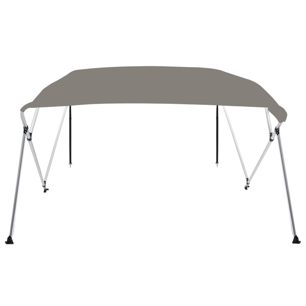 4-Bow Bimini-Top Grau 243x180x137 cm