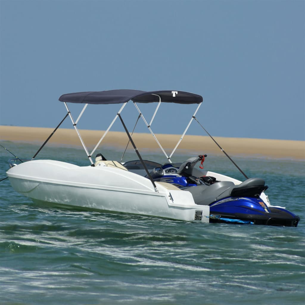 3-Bow Bimini-Top mit Mesh-Seitenteilen 183x(185-198)x137 cm