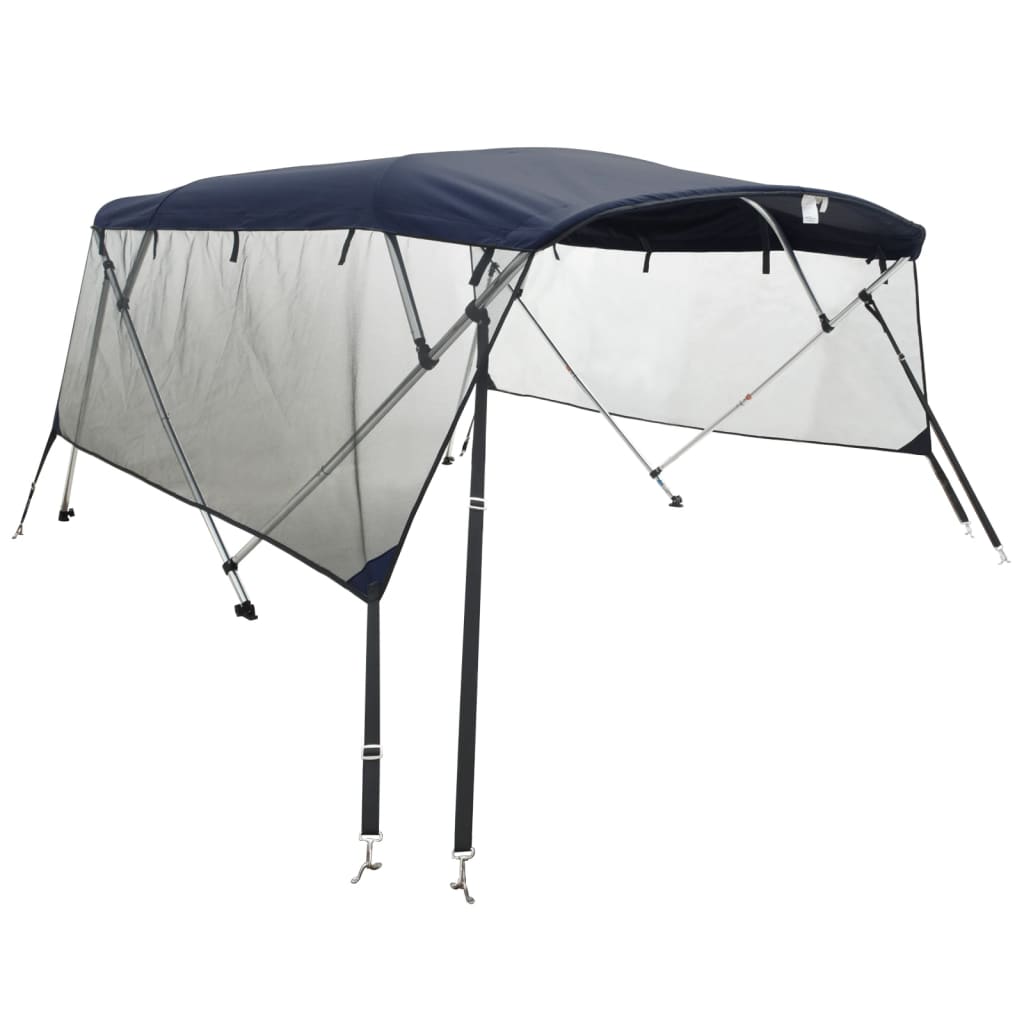 4-Bow Bimini-Top mit Mesh-Seitenteilen 243x(200-213)x137 cm
