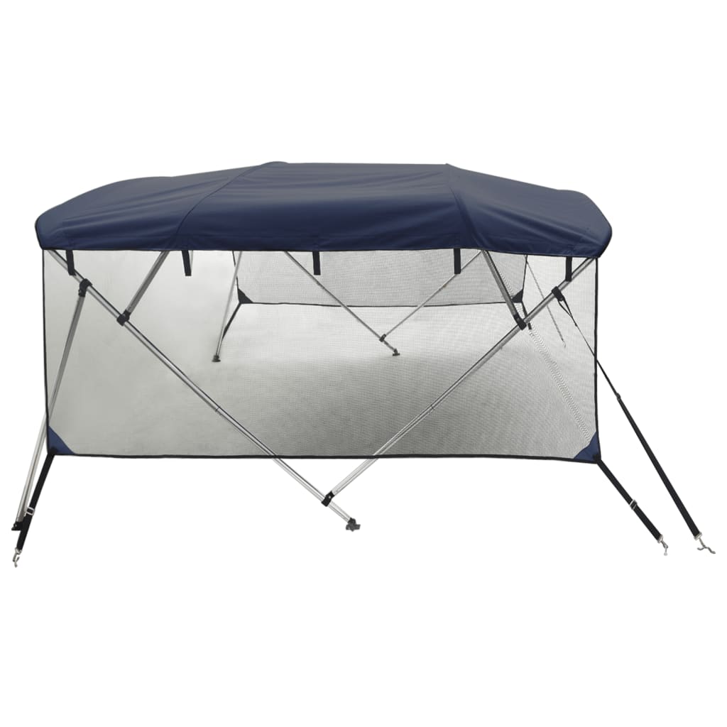 4-Bow Bimini-Top mit Mesh-Seitenteilen 243x(200-213)x137 cm