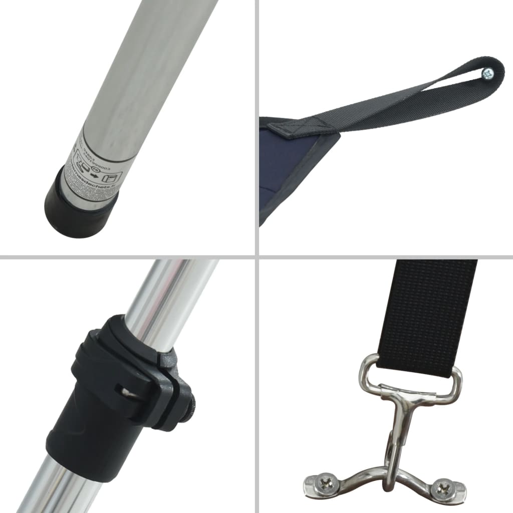 T-Top-Beschattungsverlängerung Blau 170x170x(115-183) cm