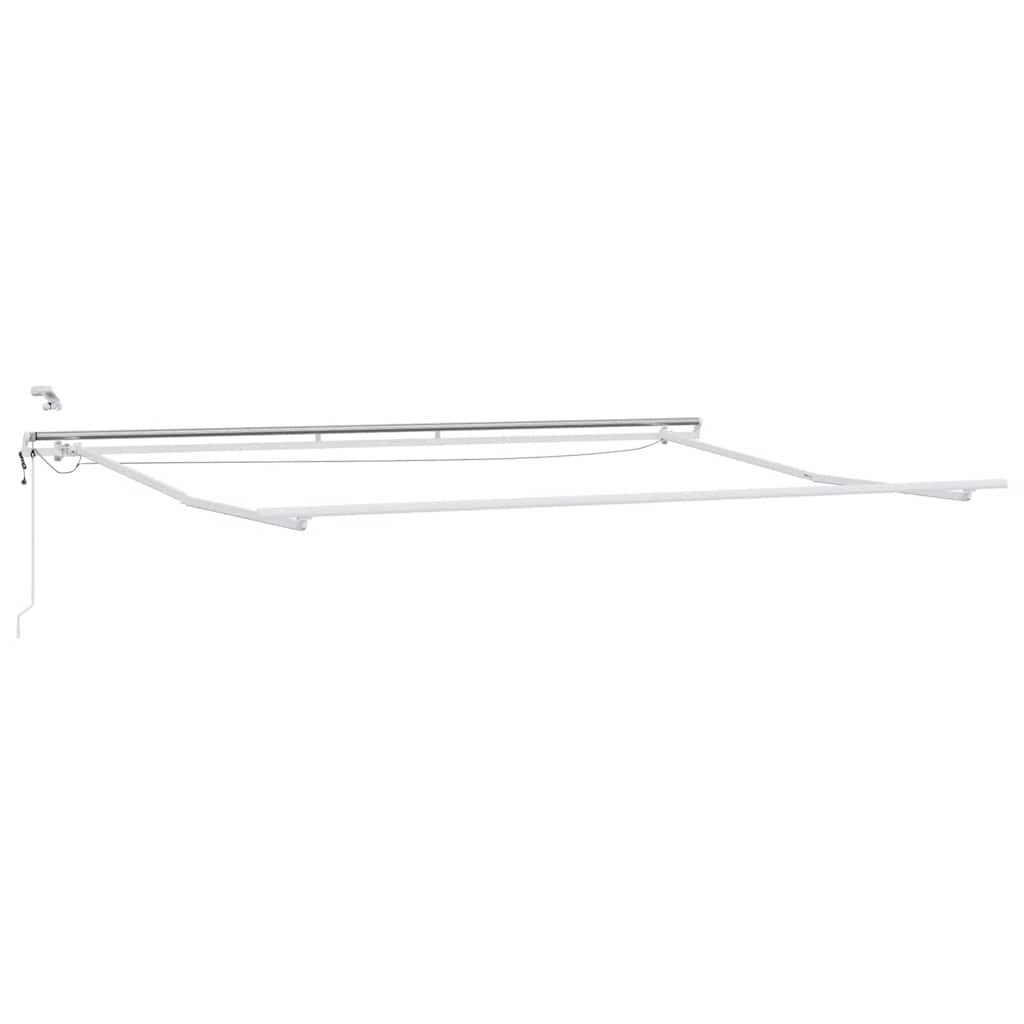 Markise Automatisch mit LED Anthrazit & Weiß 450x300 cm