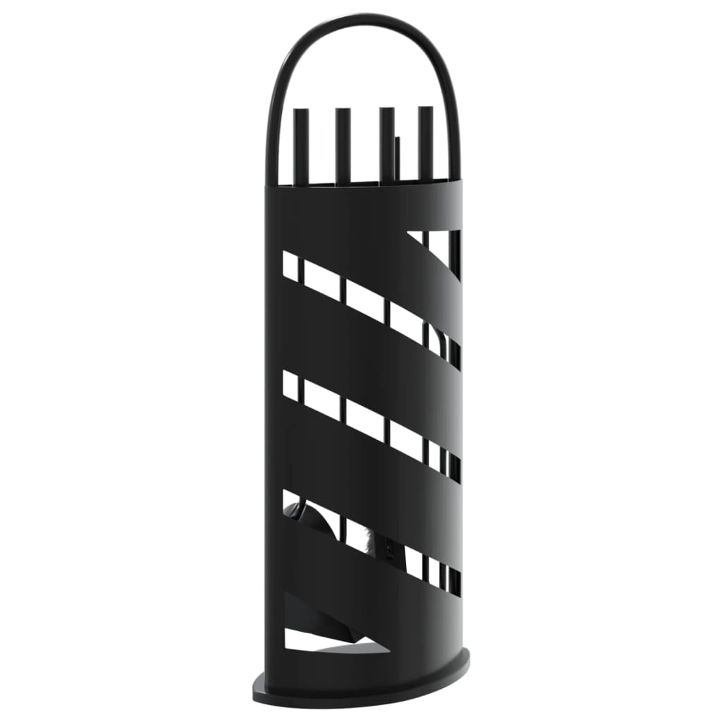 5-teiliges Kaminbesteck-Set 23 x 15 x 66 cm Stahl