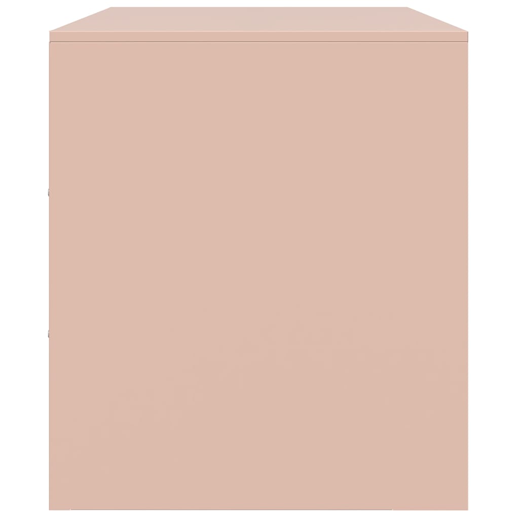 TV-Schrank Rosa 67x39x44 cm Stahl