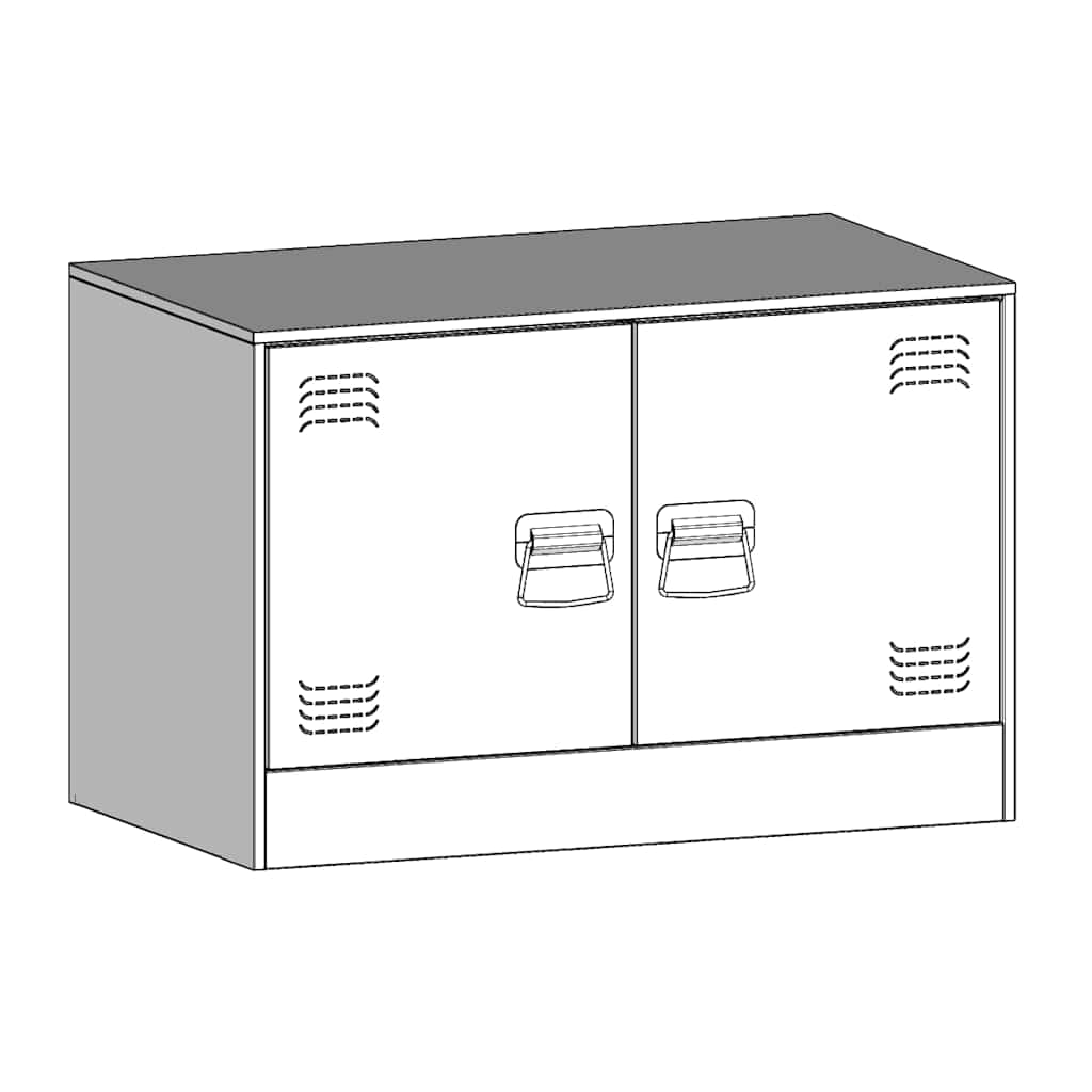 TV-Schrank Rosa 67x39x44 cm Stahl