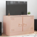 TV-Schrank Rosa 67x39x44 cm Stahl