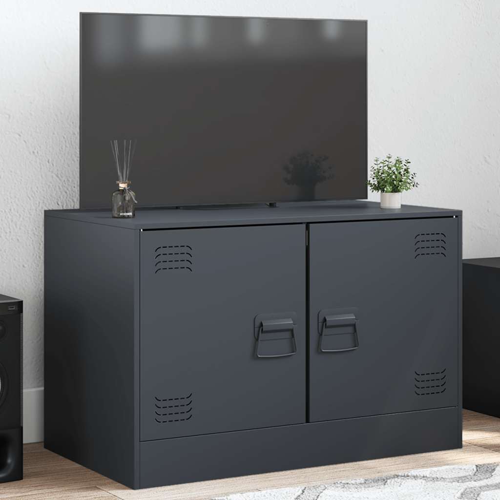 TV-Schrank Anthrazit 67x39x44 cm Stahl