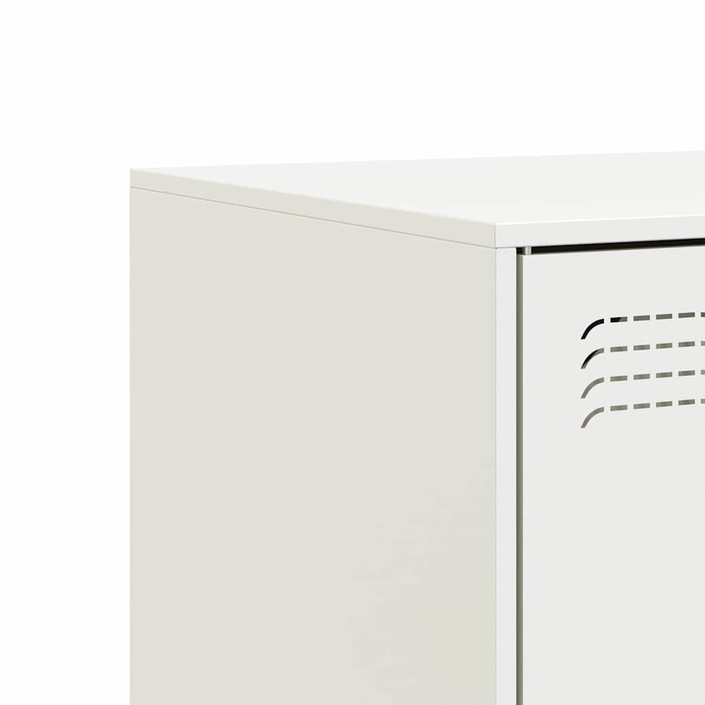 TV-Schrank Weiß 67x39x44 cm Stahl
